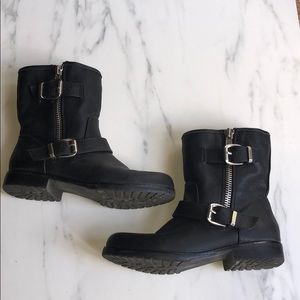 Forever 21 combat boots. Vegan leather